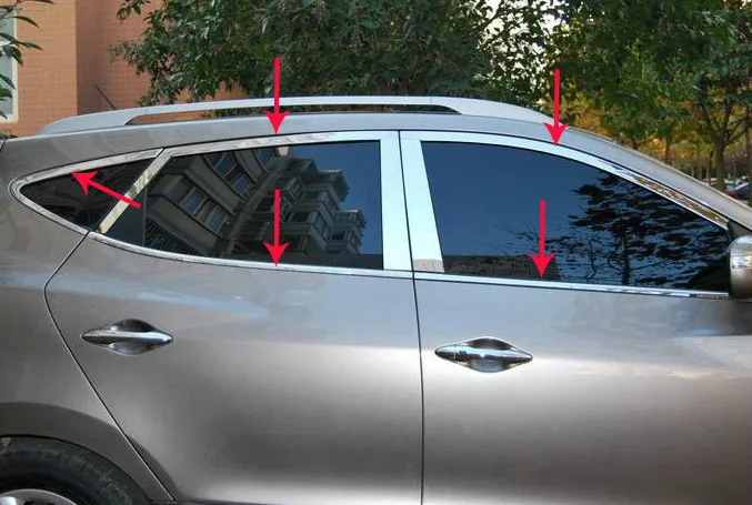 High quality stainless steel window trim cover(Up+down+posterior triangle,a Set of 10pcs) For 2010-2012 Hyundai ix35
High quality stainless steel window trim cover(Up+down+posterior triangle,a Set of 10pcs) For 2010-2012 Hyundai ix35