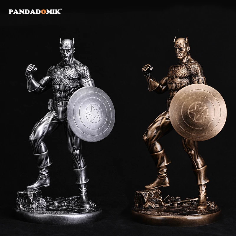 Pandadomik 30 см полимерная игрушка Капитан Америка фигурка модель фильма Ресина