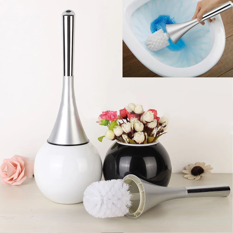 1 Pcs Toilet Brush Creative Bathroom Toilet Scrub Cleaning Brush Holder Set with Stainless Steel Base
1 Pcs Toilet Brush Creative Bathroom Toilet Scrub Cleaning Brush Holder Set with Stainless Steel Base