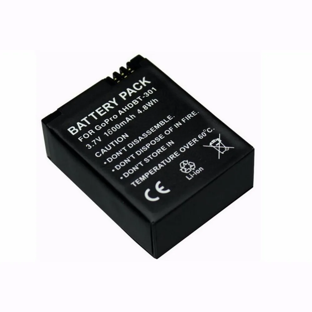 Goldfox AHDBT-301 AHDBT-201 1600mAh Camera Battery Rechargeable Battery Pack For Gopro Hero 3 3+
Goldfox AHDBT-301 AHDBT-201 1600mAh Camera Battery Rechargeable Battery Pack For Gopro Hero 3 3+