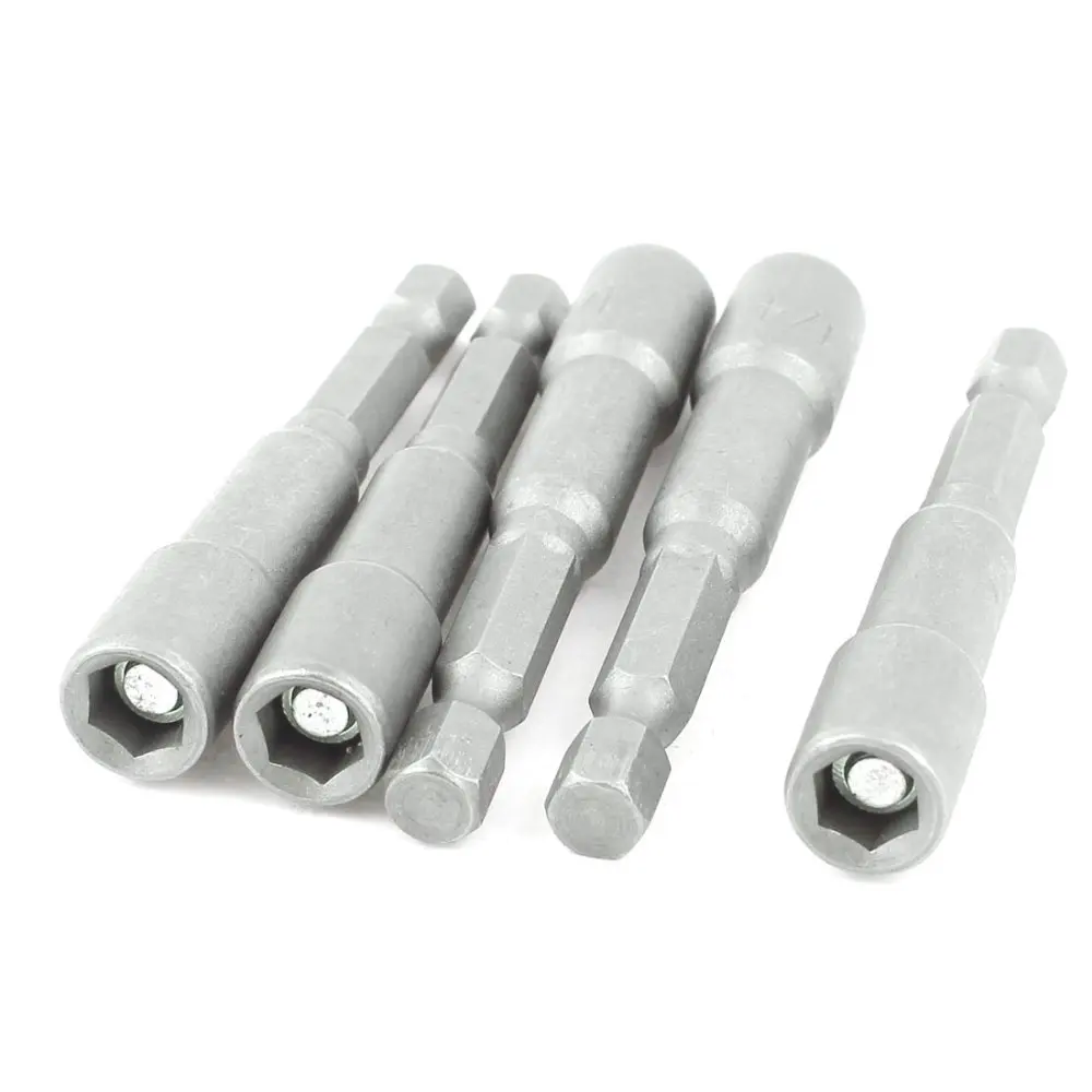 UXCELL 5 Pcs 1/4" 6.35mm Magnetic Nut Driver Socket Adapter Hex Drill Bit Silver Tone Hot Sale
UXCELL 5 Pcs 1/4" 6.35mm Magnetic Nut Driver Socket Adapter Hex Drill Bit Silver Tone Hot Sale