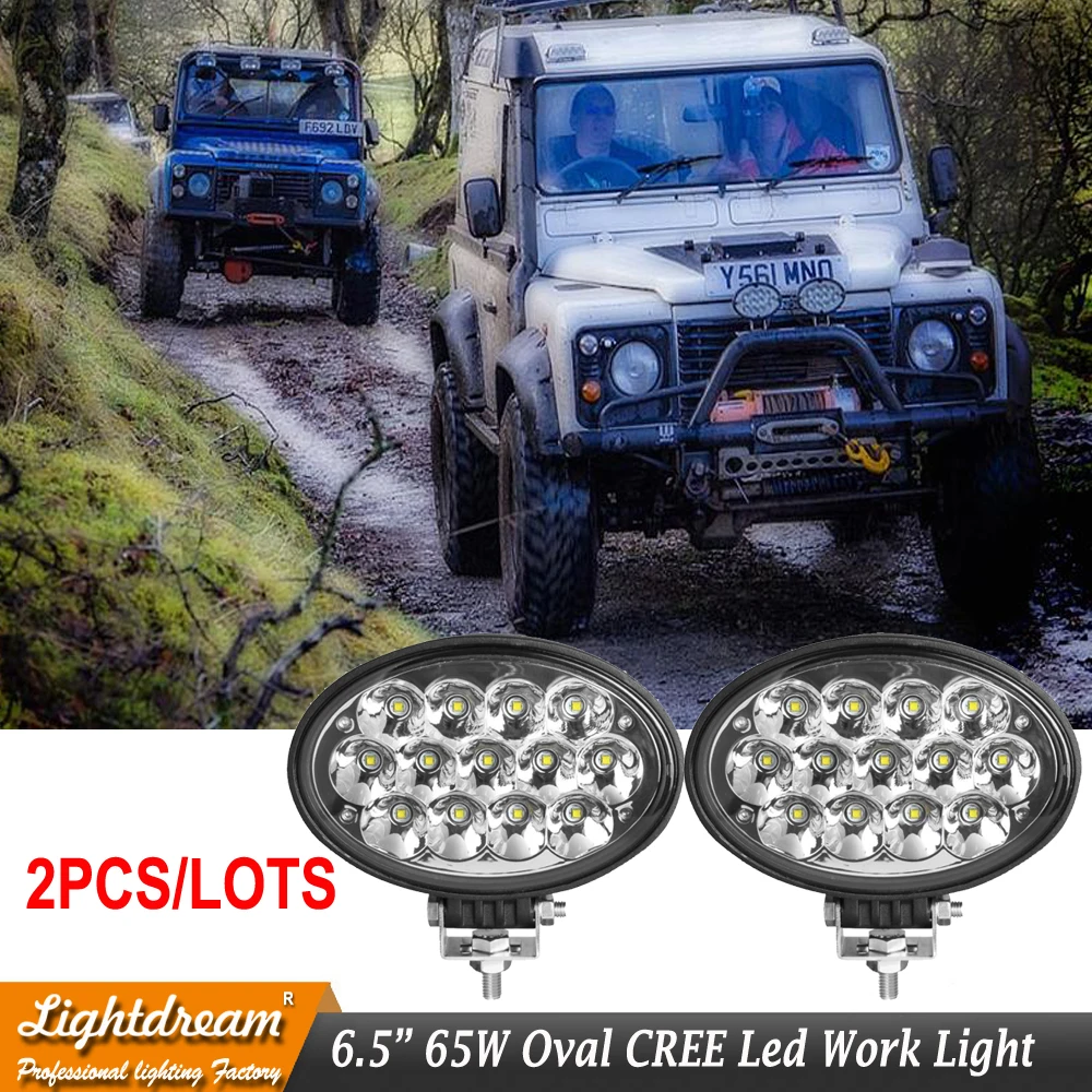 Spot beam 6.5" Oval Led work light 12V 24V 65W led driving light For truck ATV UTV 4x4 offroad tractor fog light work lamp x2pcs
Spot beam 6.5" Oval Led work light 12V 24V 65W led driving light For truck ATV UTV 4x4 offroad tractor fog light work lamp x2pcs