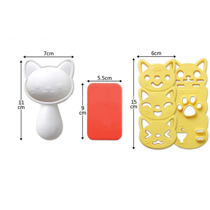 3PCS/set DIY Cute Cat Sushi Rice Mold Mould Bento Maker Sandwich Cutter Rice Ball Mold Decoration Kitchen Tools DA
3PCS/set DIY Cute Cat Sushi Rice Mold Mould Bento Maker Sandwich Cutter Rice Ball Mold Decoration Kitchen Tools DA