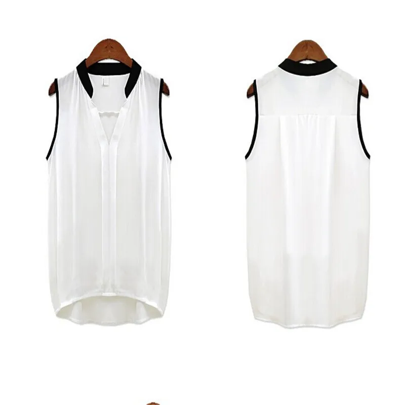 Women Blouses 2019 Casual Elegant OL Chiffon Blouse Work Wear Slim Sleeveless Blusas Feminina Tops Shirts Plus size
Women Blouses 2019 Casual Elegant OL Chiffon Blouse Work Wear Slim Sleeveless Blusas Feminina Tops Shirts Plus size
