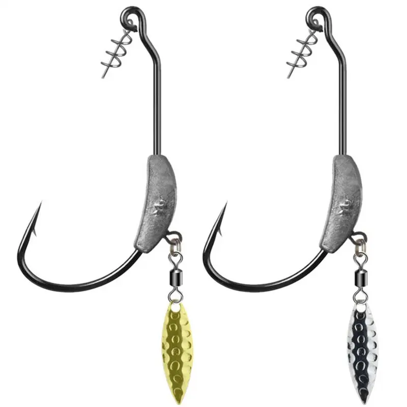3 шт. карбоновый стальной крюк пружинный крючок плюс luster bass barb 4 5 г/5 г/7 2 г