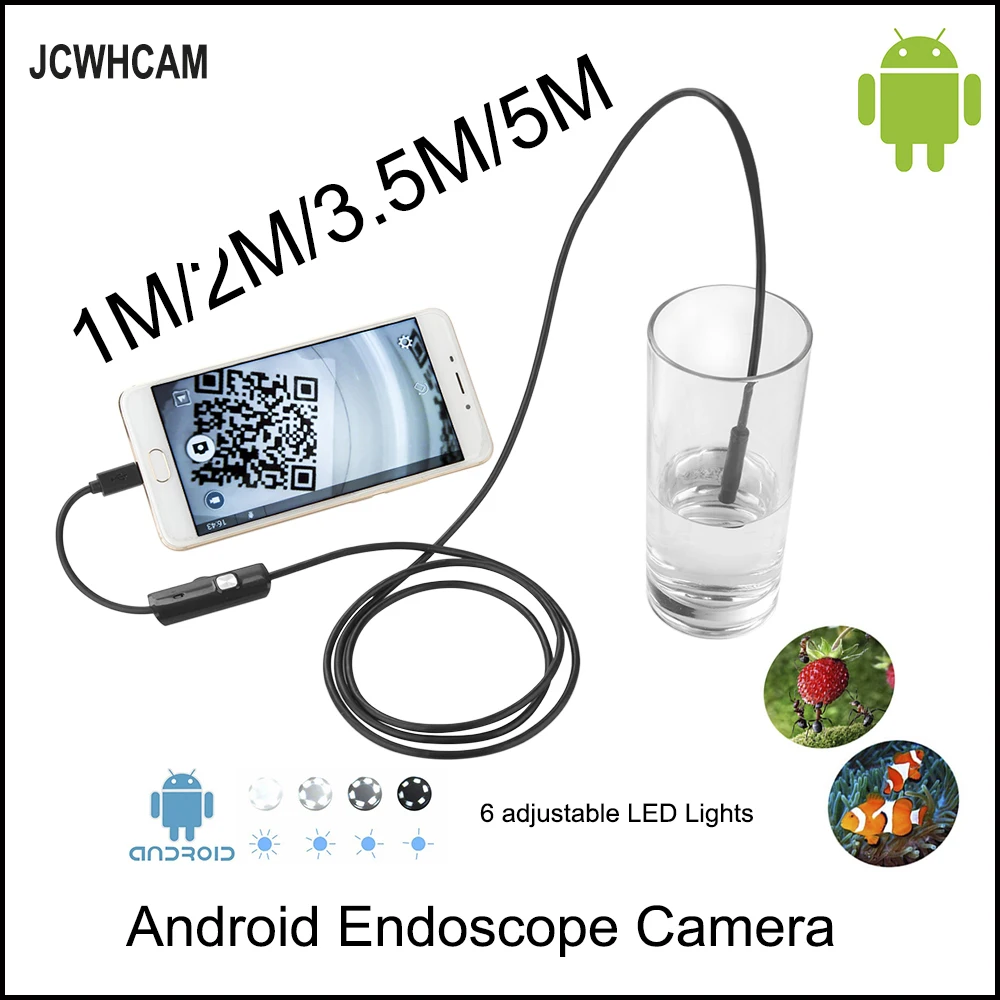 Камера-Эндоскоп JCWHCAM HD 720P OTG Android, USB, 8 мм, 5 м, 3,5 м, 2 м, 1 м, 10 м
Камера-Эндоскоп JCWHCAM HD 720P OTG Android, USB, 8 мм, 5 м, 3,5 м, 2 м, 1 м, 10 м