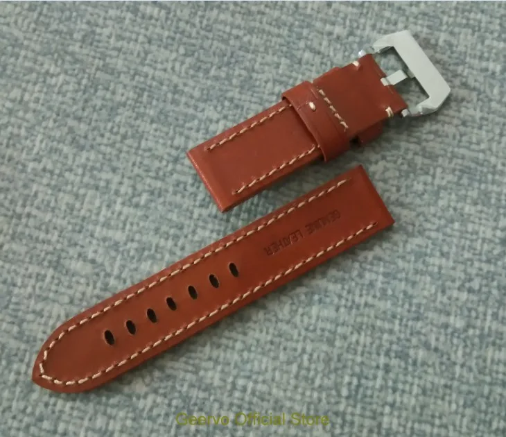 24mm High quality Cow Leather brown watch strap with 316L Stainless steel Pin buckle 013A
24mm High quality Cow Leather brown watch strap with 316L Stainless steel Pin buckle 013A