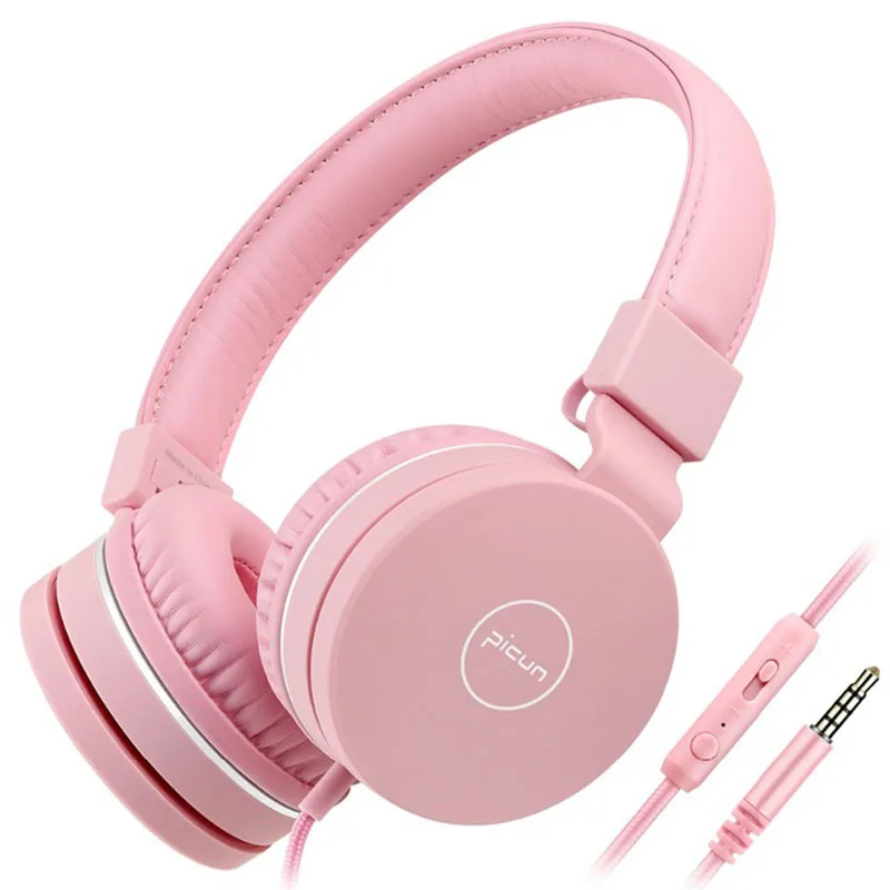Children Headphones Foldable Pirate Design Earphones For Boys Yellow 3.5mm Over-Ear Gaming Headset Christmas Gift | Электроника