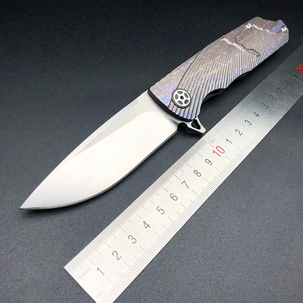 BMT CH3501 тактический складной нож для выживания AUS 10 подшипники TC4 титановые ручки