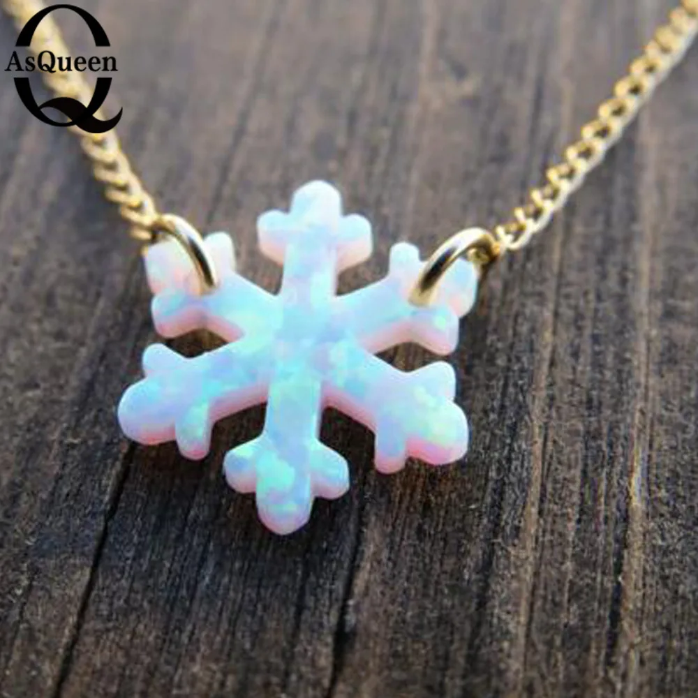 Snowflake Fire Opal Necklace Light Blue and white Opal Snowflake Necklace Fashion Long Necklace For Women
Snowflake Fire Opal Necklace Light Blue and white Opal Snowflake Necklace Fashion Long Necklace For Women