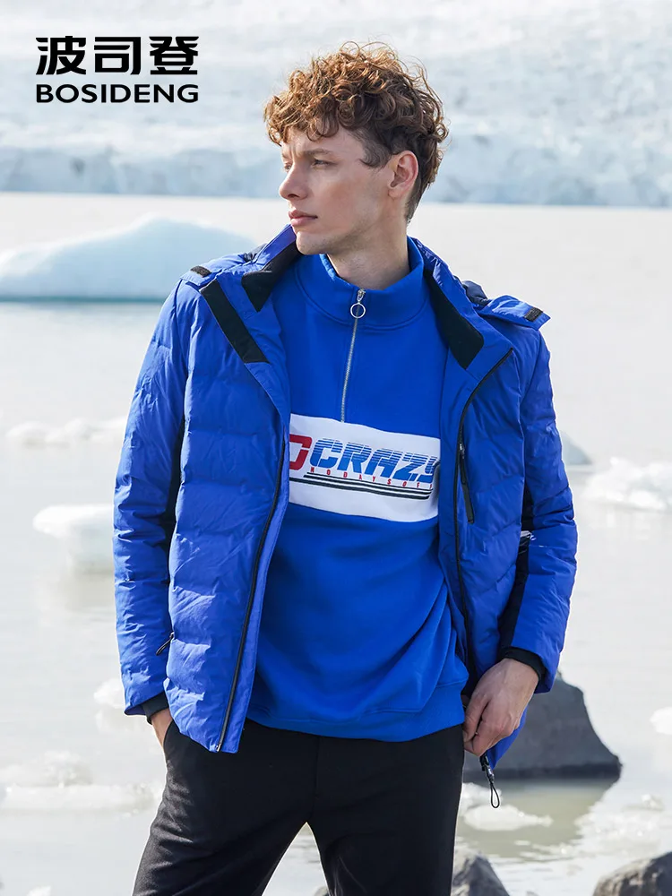 BOSIDENG winter down jacket for men down coat light warm hooded waterproof B80132103
BOSIDENG winter down jacket for men down coat light warm hooded waterproof B80132103