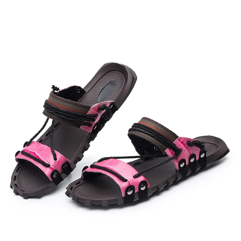 CuddlyIIPanda Men Genuine Leather Metal Sandals Fashion Men Slippers Big Size 39-47 Flip Flops Slip on Summer Casual Beach Shoes
CuddlyIIPanda Men Genuine Leather Metal Sandals Fashion Men Slippers Big Size 39-47 Flip Flops Slip on Summer Casual Beach Shoes