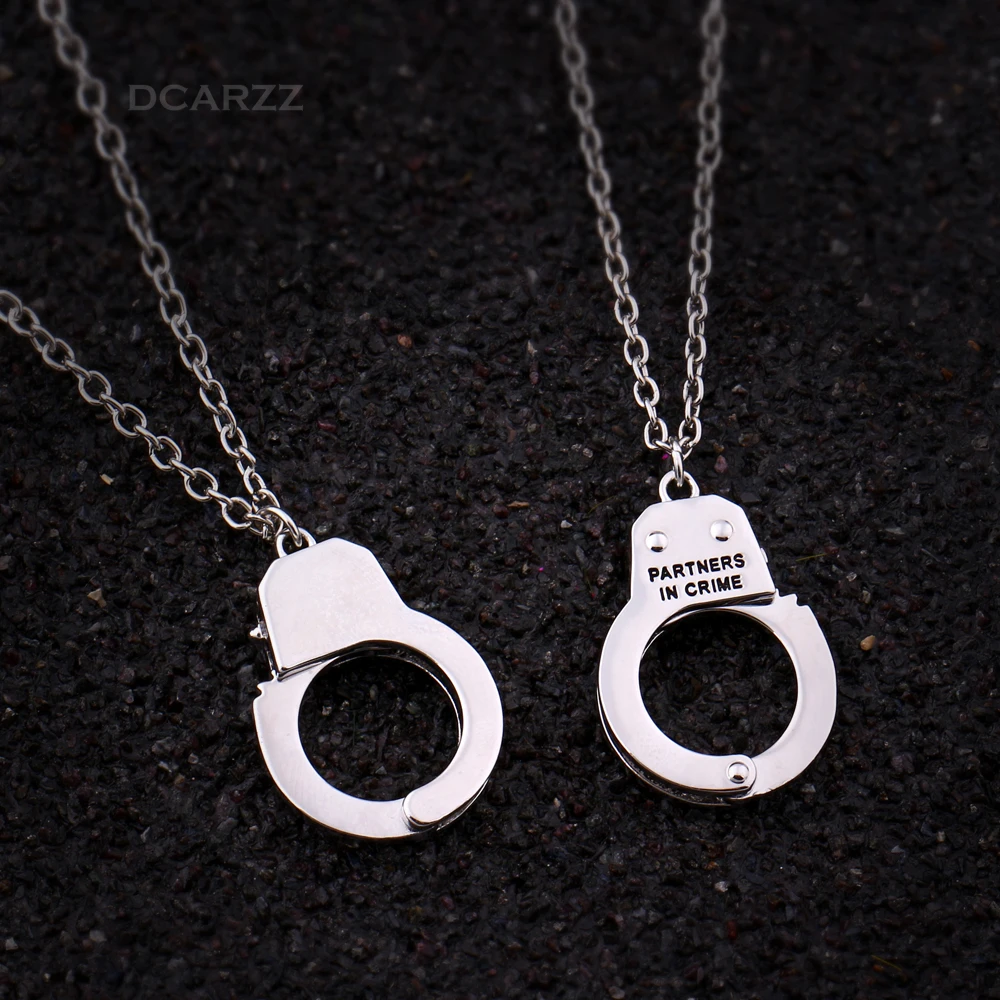 2pcs/set Partners in Crime Handcuffs Pendant,BFF Friendship Necklace,Best Bitches Elastic Can be Opened Handcuff Necklace
2pcs/set Partners in Crime Handcuffs Pendant,BFF Friendship Necklace,Best Bitches Elastic Can be Opened Handcuff Necklace
