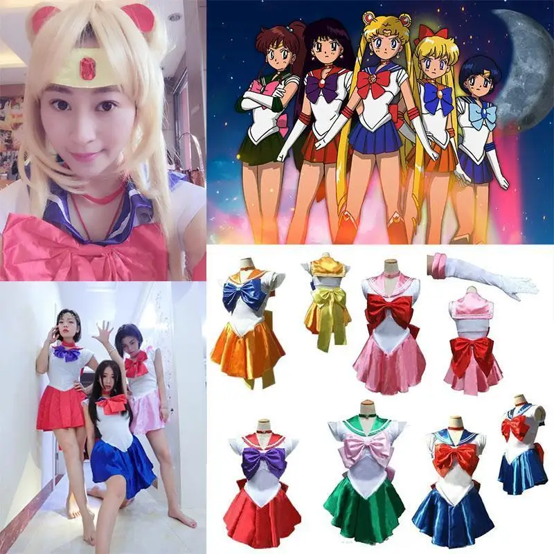 Anime Pretty Soldier Sailor Moon Cosplay Costume Set Princess Halloween For Kids Adult Sailor Moon Costumes Cosplay Dress
Anime Pretty Soldier Sailor Moon Cosplay Costume Set Princess Halloween For Kids Adult Sailor Moon Costumes Cosplay Dress