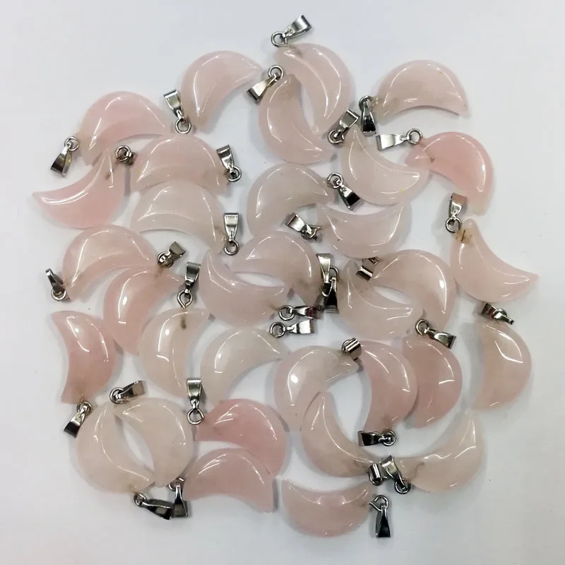 Quartz Rose natural stone moon pendants for jewelry making trendy Earrings accessories 50pcs free shipping wholesale
Quartz Rose natural stone moon pendants for jewelry making trendy Earrings accessories 50pcs free shipping wholesale