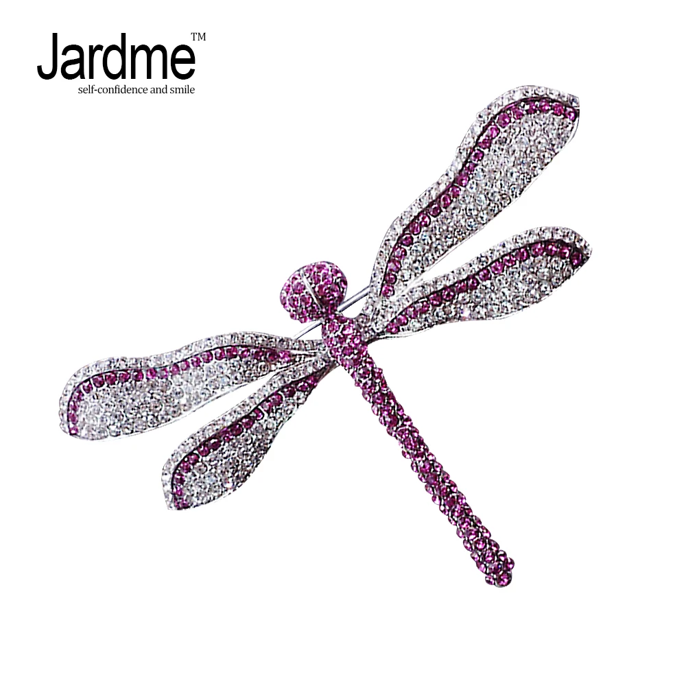 Jardme Роскошные Высокое качество Броши Стрекоза для Для женщин Praved Кристалл CZ