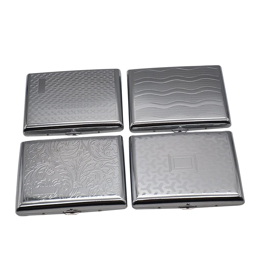 1PC Metal Cigarette Case For 18 Cigarettes (85mm*8mm) Pocket Size 105*85MM Tobacco Case Box With 2 Clips
1PC Metal Cigarette Case For 18 Cigarettes (85mm*8mm) Pocket Size 105*85MM Tobacco Case Box With 2 Clips