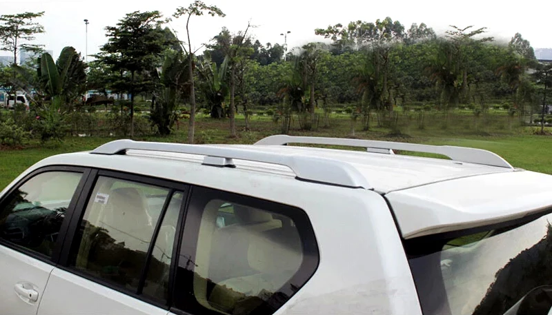 Серебристые автомобильные аксессуары стойка для багажа рейки на крышу Toyota Land