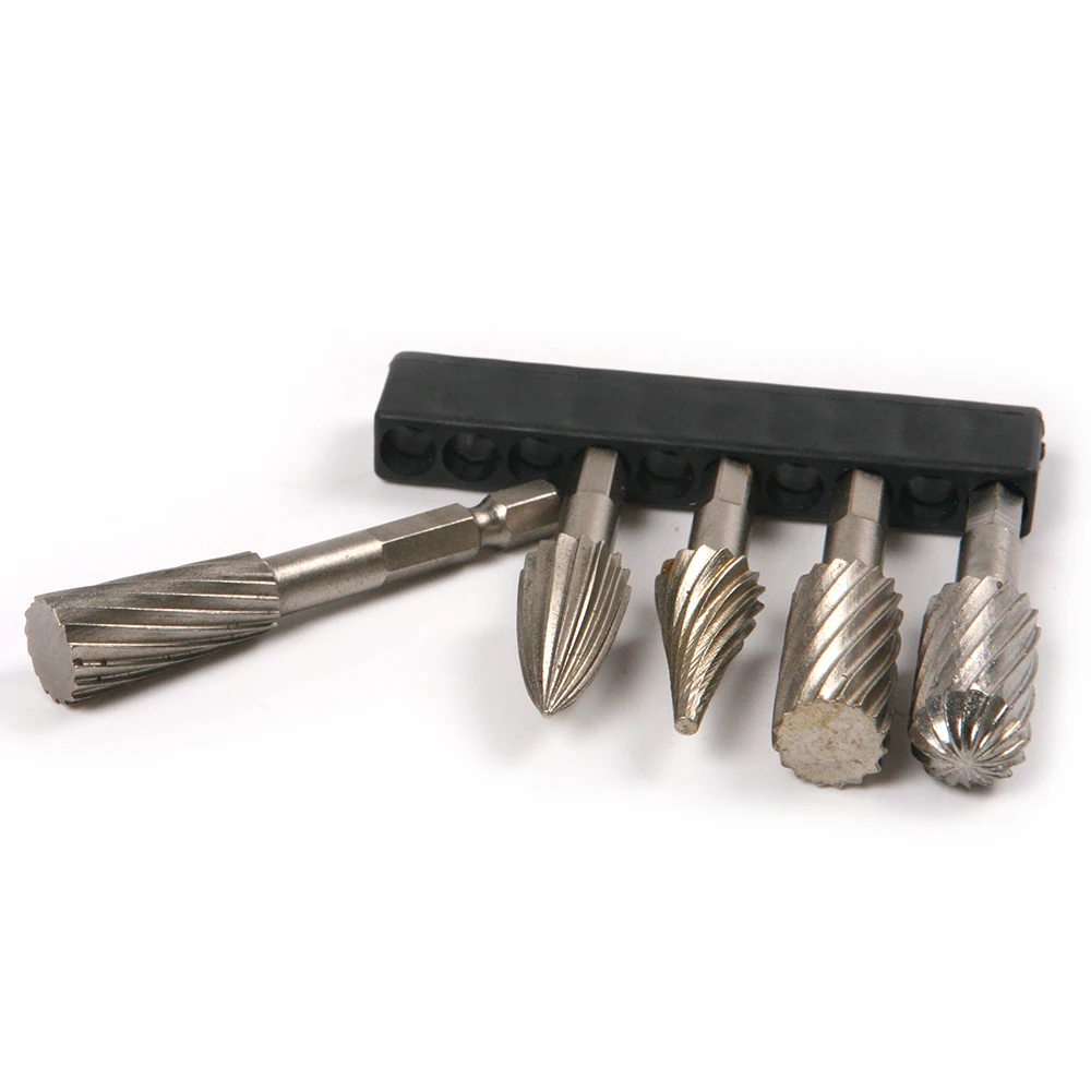 Lot Of 5pcs HSS Rotary Burrs Set 6mm 1/4" Carving Knife Rotary Burr File Grinding Metal Polishing Plastic Wood Rotary Tool Set
Lot Of 5pcs HSS Rotary Burrs Set 6mm 1/4" Carving Knife Rotary Burr File Grinding Metal Polishing Plastic Wood Rotary Tool Set