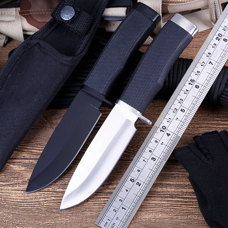CS COLD fixed blade knife high hardness blade rubber handle camping hunting outdoor stainless steel knives with sheath
CS COLD fixed blade knife high hardness blade rubber handle camping hunting outdoor stainless steel knives with sheath