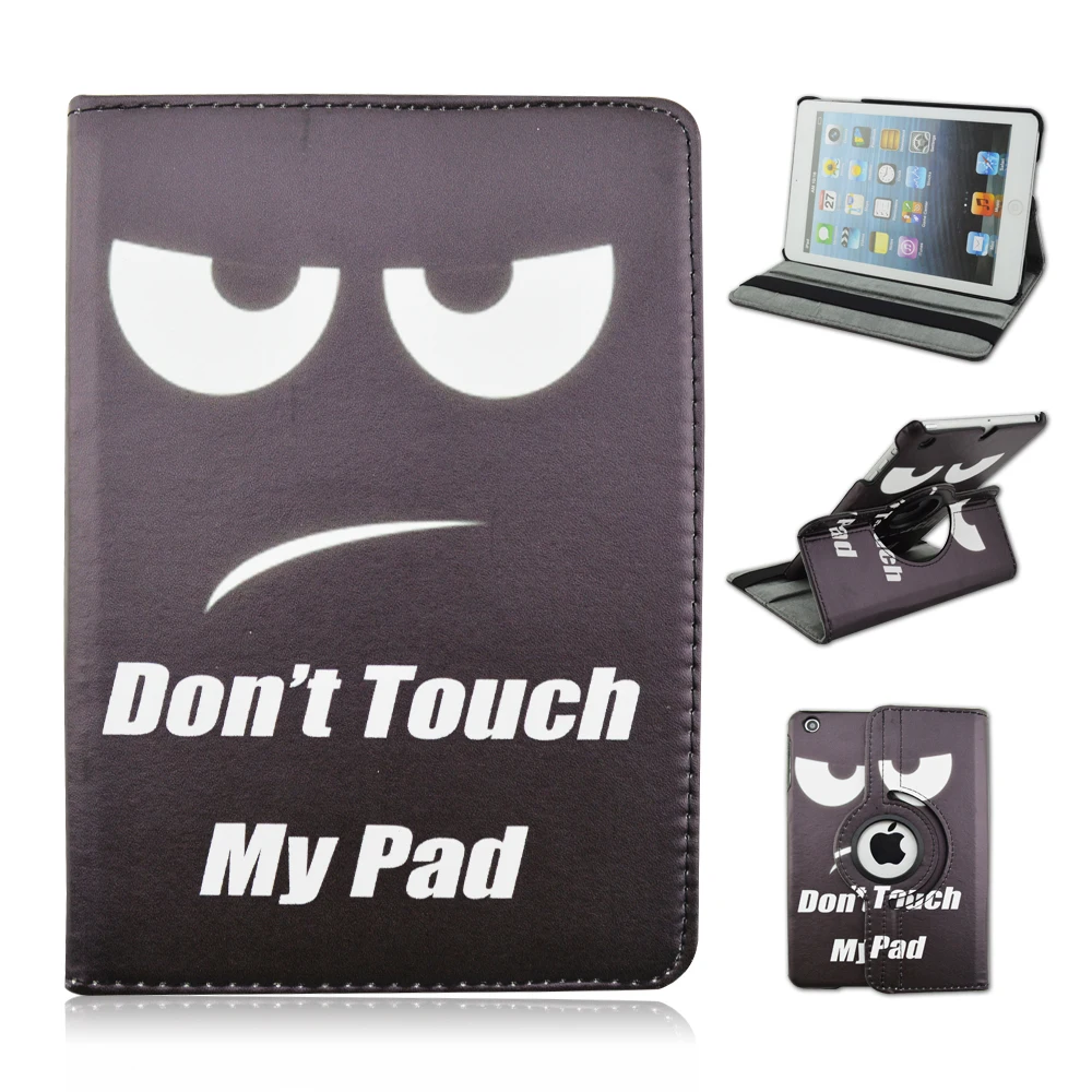 Кожаный чехол-подставка с рисунком «Don't Touch My Pad» с вращением на 360 градусов для iPad Air 2
Кожаный чехол-подставка с рисунком «Don't Touch My Pad» с вращением на 360 градусов для iPad Air 2