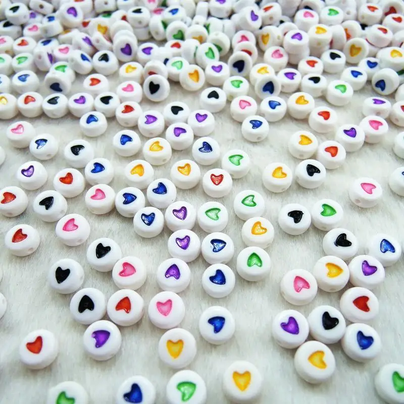 8 Colors 4*7mm 500pcs Heart Round Flat Acrylic Spacer Loose DIY Beads Jewelry Making Accessories LB-33
8 Colors 4*7mm 500pcs Heart Round Flat Acrylic Spacer Loose DIY Beads Jewelry Making Accessories LB-33