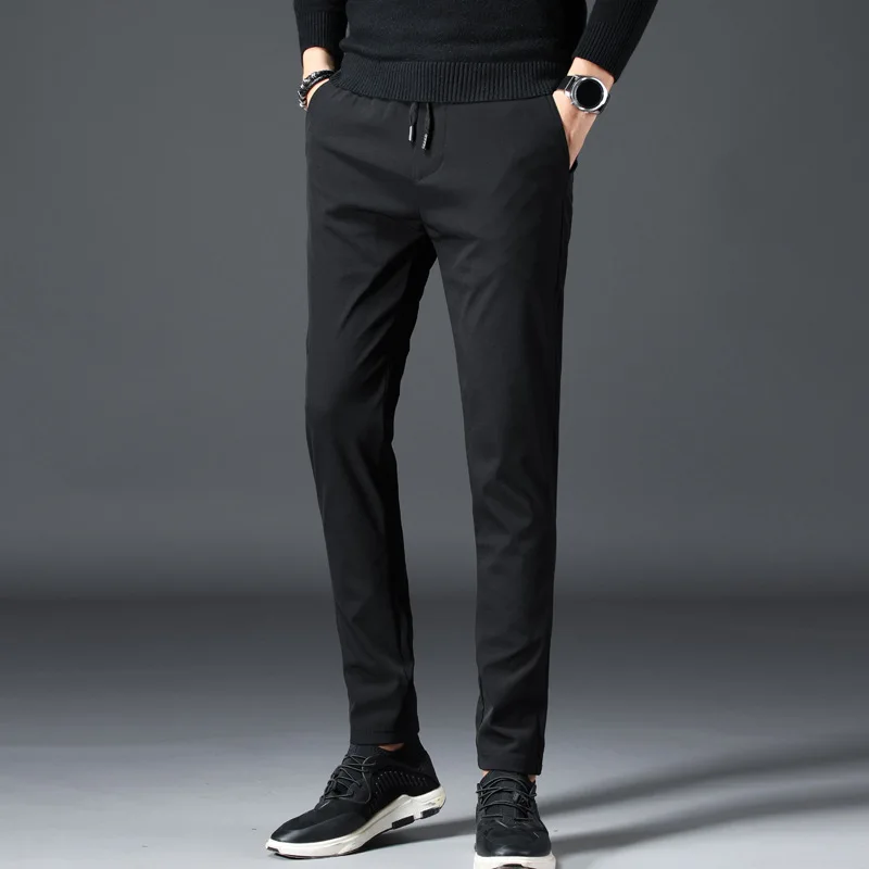 HAYBLST 2019 Men's pants Spring Summer Comfortable Elastic waist Men black Long brand trousers Korean fashion casual homme Pants
HAYBLST 2019 Men's pants Spring Summer Comfortable Elastic waist Men black Long brand trousers Korean fashion casual homme Pants
