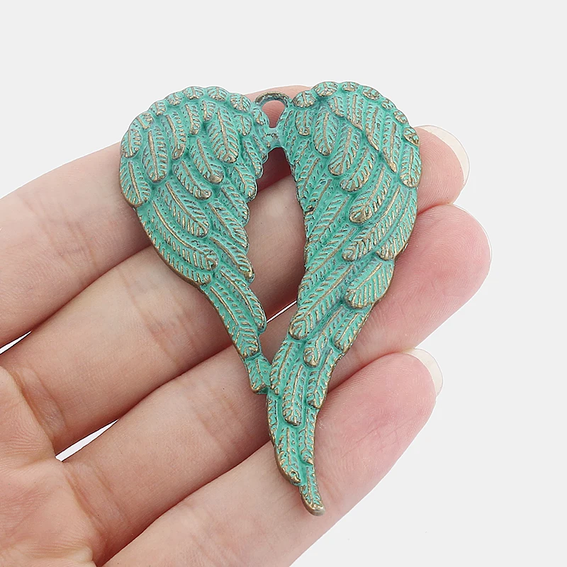 3PCS Antique Bronze Large Angle Wings Feather Charms Pendants for DIY Necklace Making Jewelry Findings 67x47mm
3PCS Antique Bronze Large Angle Wings Feather Charms Pendants for DIY Necklace Making Jewelry Findings 67x47mm