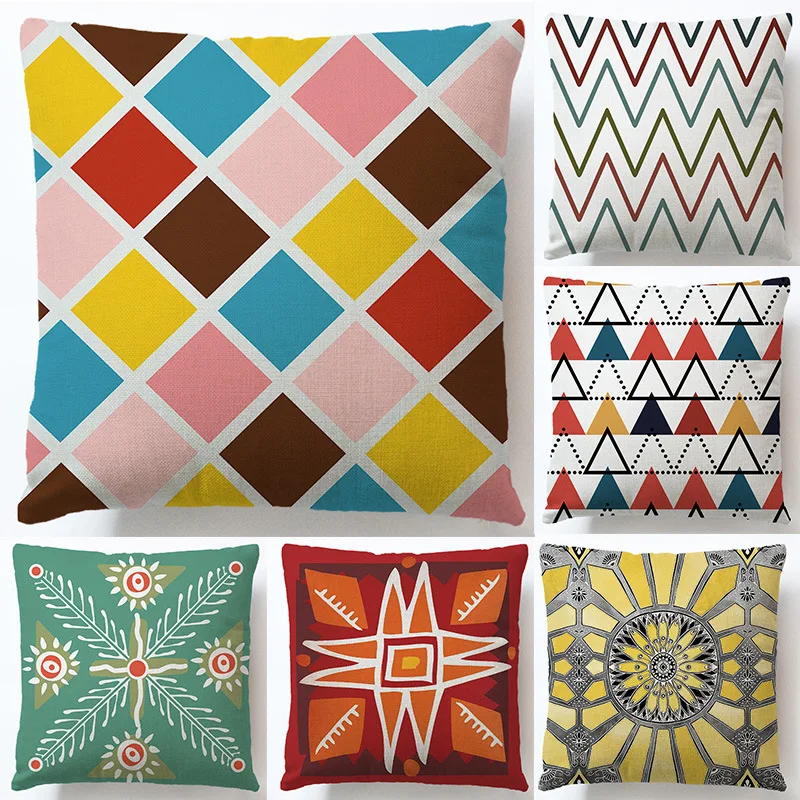 Home Textile 45*45CM Linen color Printed Vintage Geometry Design Square Sofa Car Pillow Case Pillowcase Cushion Cover 2pc/lot
Home Textile 45*45CM Linen color Printed Vintage Geometry Design Square Sofa Car Pillow Case Pillowcase Cushion Cover 2pc/lot