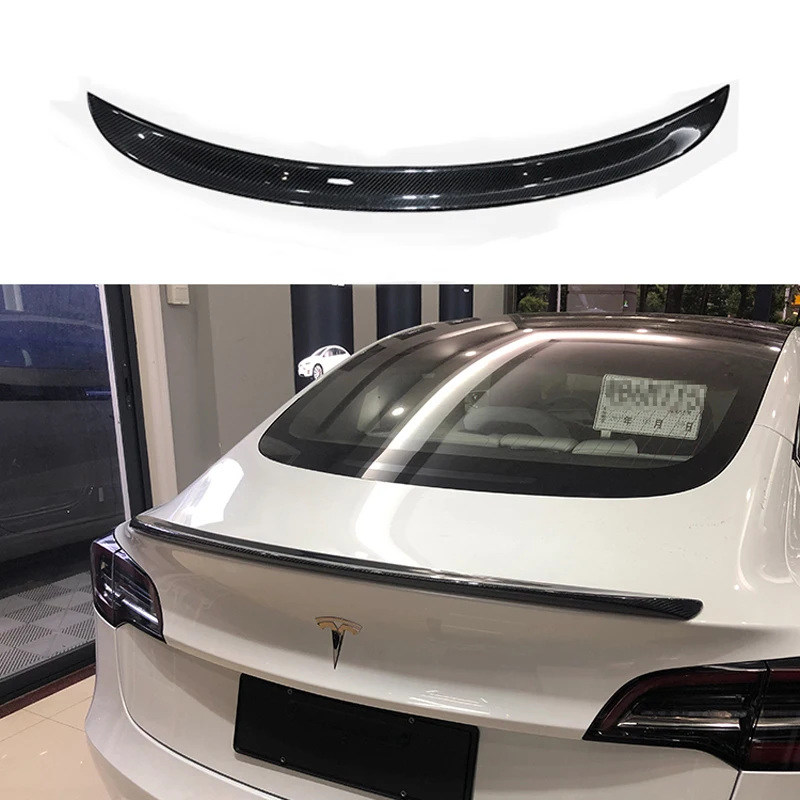 Spoiler Carbon Fiber Rear Trunk Spoiler Black Finish For Tesla Model 3 2017 2018 2019
Spoiler Carbon Fiber Rear Trunk Spoiler Black Finish For Tesla Model 3 2017 2018 2019