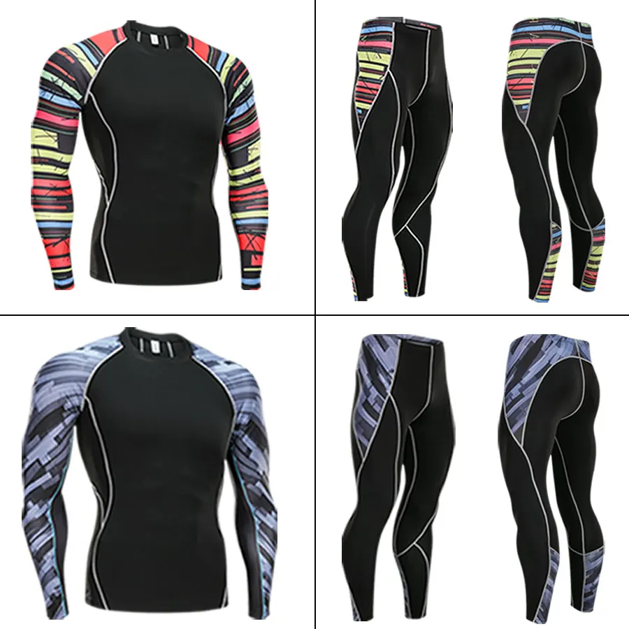 Mens Sports Running Set Compression Shirt + Pants Skin-Tight Long Sleeves Fitness Rashguard MMA Training Clothes Gym Yoga Suits
Mens Sports Running Set Compression Shirt + Pants Skin-Tight Long Sleeves Fitness Rashguard MMA Training Clothes Gym Yoga Suits
