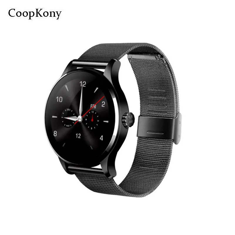 Смарт часы Coopkony с Bluetooth классические умные для здоровья пульсометр Android IOS телефон