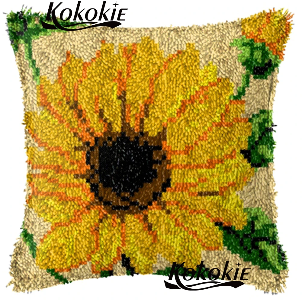 Handmade Embroidery Pillowcase latch Hook sunflower Pillow Kits 3d Needlework Unfinished Crocheting Rug Kits Yarn printed carpet
Handmade Embroidery Pillowcase latch Hook sunflower Pillow Kits 3d Needlework Unfinished Crocheting Rug Kits Yarn printed carpet