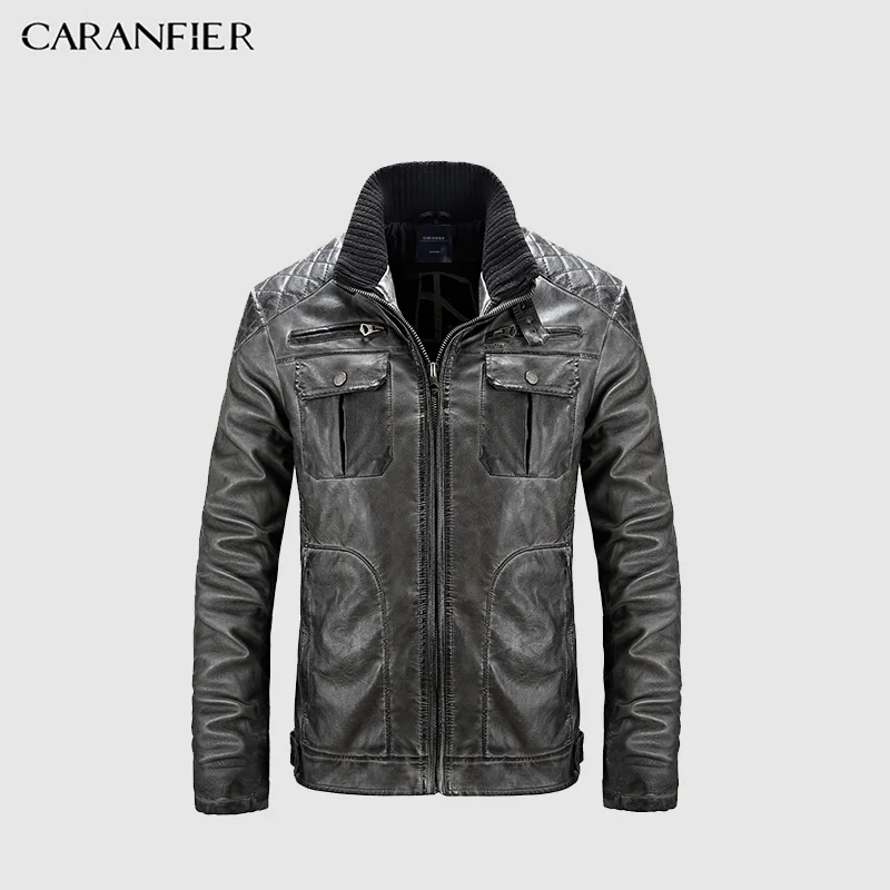 CARANFIER Winter Leather Jackets Men Casual Zipper Cotton Stand Collar Male Outerwear Handsome Brand Motorcycle Leather Jackets
CARANFIER Winter Leather Jackets Men Casual Zipper Cotton Stand Collar Male Outerwear Handsome Brand Motorcycle Leather Jackets