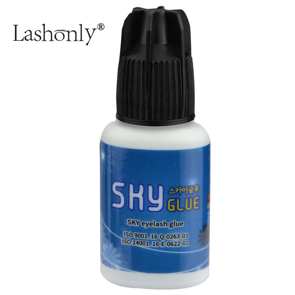 

1 Bottle Super Type Sky Glue for Eyelash Extension Fast Drying Professional Eyelash Glue from Korea Last Over 6 Weeks 5ml