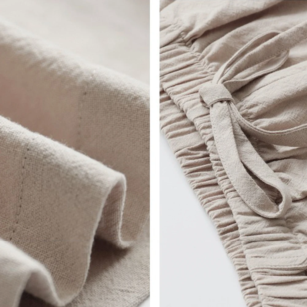 Women Female Casual Solid Color Cotton Linen Shorts Ladies Summer High Waist Loose Elastic Drawstring Club Holiday Short Pants
Women Female Casual Solid Color Cotton Linen Shorts Ladies Summer High Waist Loose Elastic Drawstring Club Holiday Short Pants