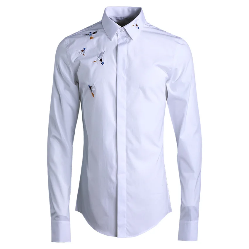 Original design new embroidery mens shirts long-sleeved casual white cotton shirt men quality solid brand male shirt chemise
Original design new embroidery mens shirts long-sleeved casual white cotton shirt men quality solid brand male shirt chemise