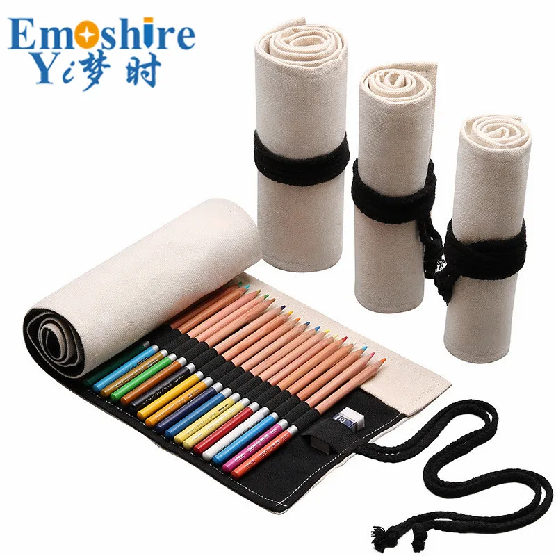 Hot Large Capacity 12/24/ 36/48/72 Holes Canvas Pen Wrap Roll up Pencil Case Pen Bag Holder Storage Pouch for Color Pencil B318
Hot Large Capacity 12/24/ 36/48/72 Holes Canvas Pen Wrap Roll up Pencil Case Pen Bag Holder Storage Pouch for Color Pencil B318