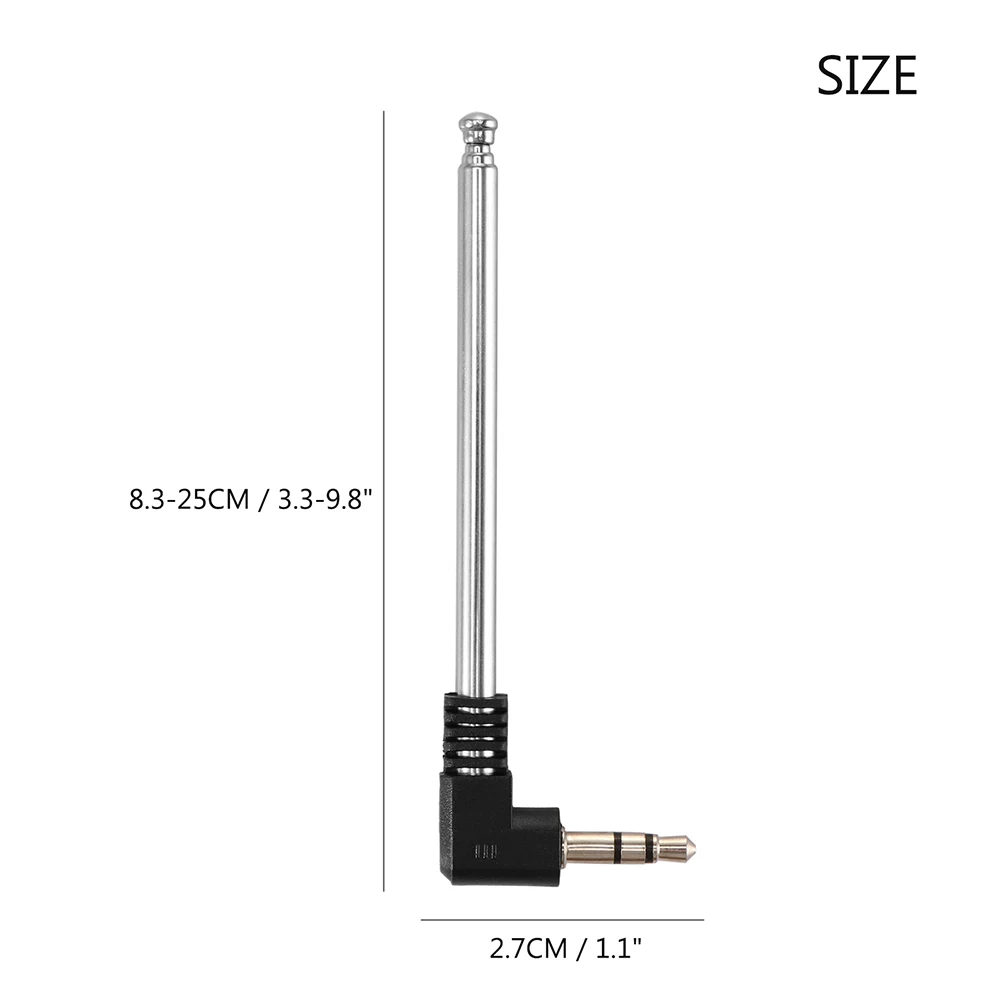 Retractable 3.5 mm FM Radio Antenna Aerial for Television Radio Electric Toy Remote Control Lamps Lanterns
Retractable 3.5 mm FM Radio Antenna Aerial for Television Radio Electric Toy Remote Control Lamps Lanterns
