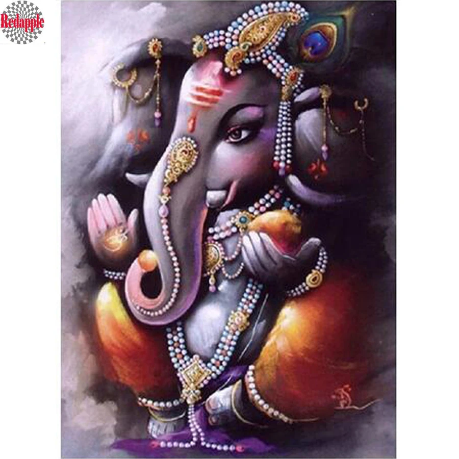 Индийские узоры ganesha в виде Будды полная квадратная круглая алмазная вышивка 5D
