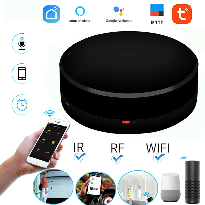 Smart Switch Wireless Remote Control Smart Home Automation For TV Air Conditioner WIFI+IR+RF Infrared Work Alexa Google
Smart Switch Wireless Remote Control Smart Home Automation For TV Air Conditioner WIFI+IR+RF Infrared Work Alexa Google