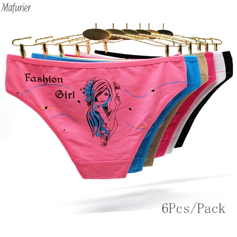 Mafurier 2019 New Sexy Fashion Print Underwear Women's Cotton Panties Female Pants Cotton Briefs Girl's Intimates Tanga 6Pcs/Lot
Mafurier 2019 New Sexy Fashion Print Underwear Women's Cotton Panties Female Pants Cotton Briefs Girl's Intimates Tanga 6Pcs/Lot