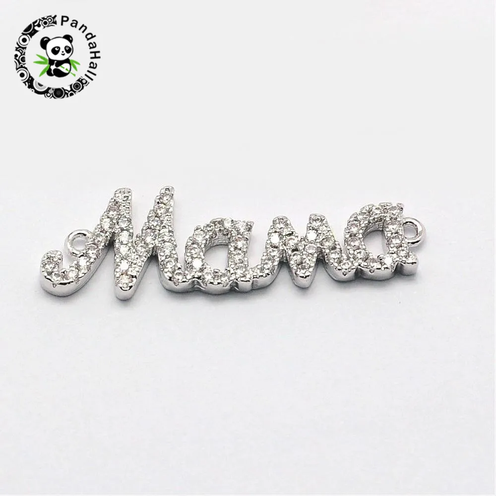 10pcs Word Mama Brass Micro Pave Cubic Zirconia Links for Jewelry DIY Cadmium Free & Nickel Free & Lead Free,9x30x2mm,Hole:1mm
10pcs Word Mama Brass Micro Pave Cubic Zirconia Links for Jewelry DIY Cadmium Free & Nickel Free & Lead Free,9x30x2mm,Hole:1mm