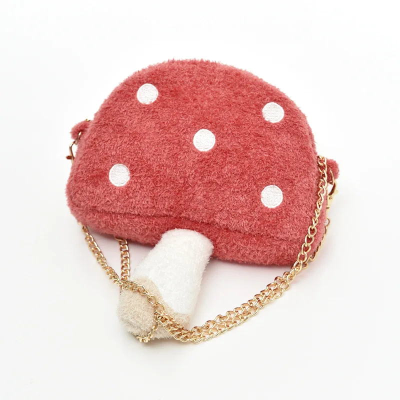 Gsenmo Mushroom Shoulder Bag Cartoon Crossbody Bags For Women Lovely Plush Bear Head Mini Clip girls Phone Storage Shoulder bag
Gsenmo Mushroom Shoulder Bag Cartoon Crossbody Bags For Women Lovely Plush Bear Head Mini Clip girls Phone Storage Shoulder bag