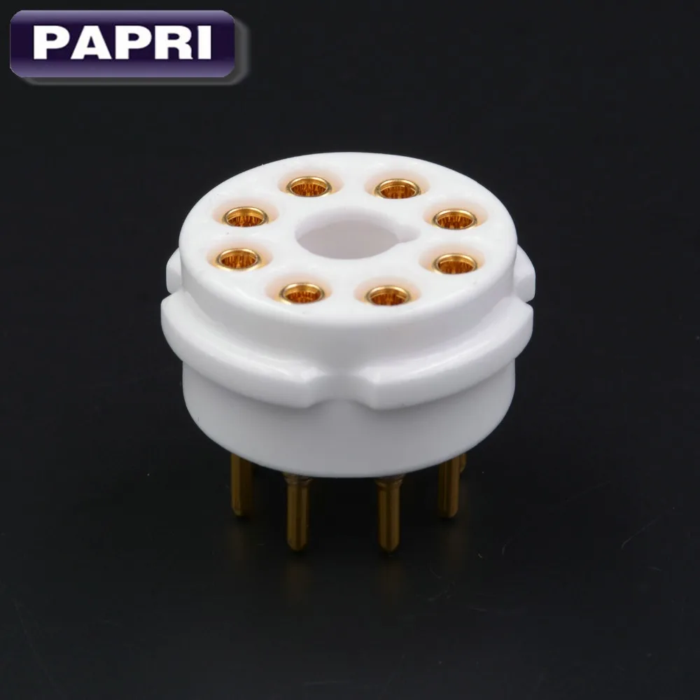 EIZZ 4PCS High Quality Ceramic K8A 8pin Tube Socket Base Gold Plated Brass Pin For KT66 KT88 6SL7 6SN7 6V6 EL34 350B Etc
EIZZ 4PCS High Quality Ceramic K8A 8pin Tube Socket Base Gold Plated Brass Pin For KT66 KT88 6SL7 6SN7 6V6 EL34 350B Etc