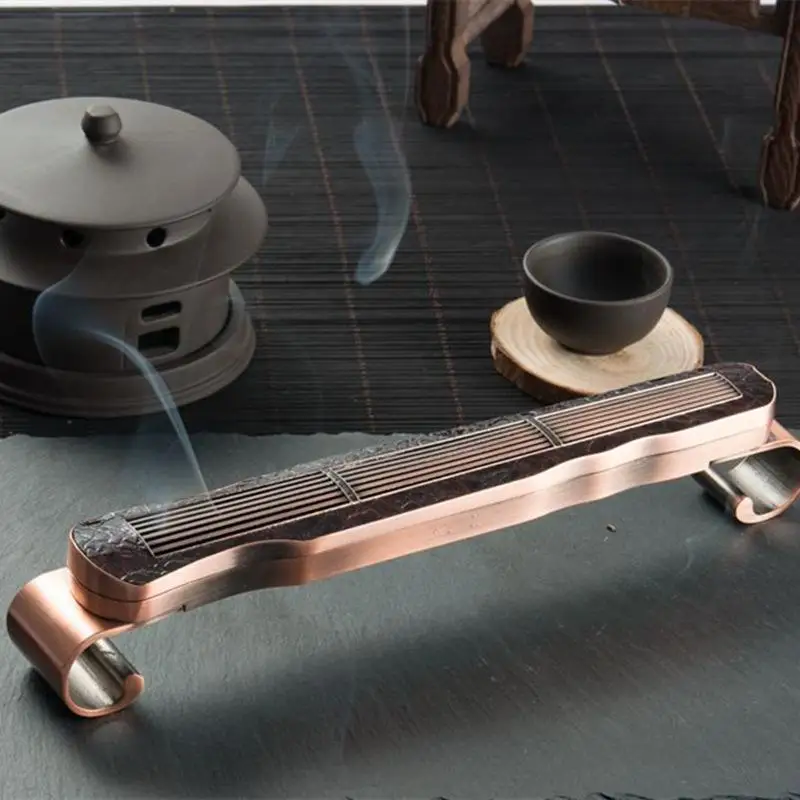 New Retro Chinese Style Antique Copper Alloy Incense Censer Piano Incense Burner forSticks Desk Home Decor Teahouse Ornaments
New Retro Chinese Style Antique Copper Alloy Incense Censer Piano Incense Burner forSticks Desk Home Decor Teahouse Ornaments