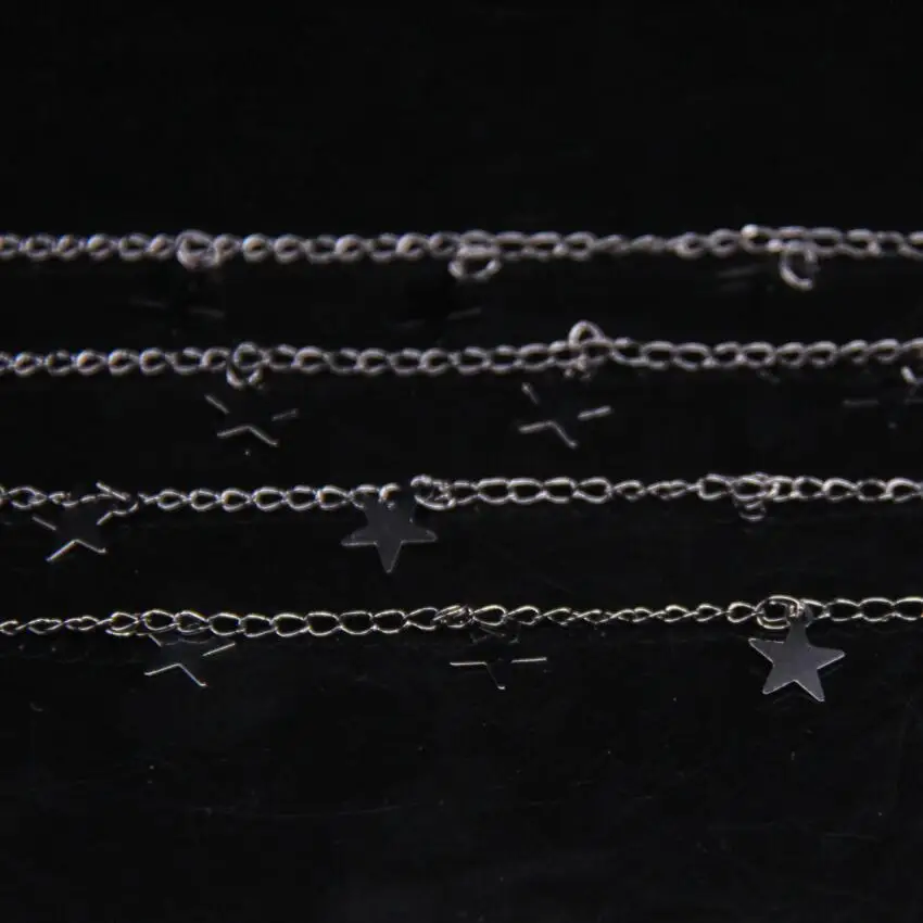 New!! 7mm Fashion Star Dangle Charms Rosary Chain,Plated Gun Black Brass Metal Accessories Handmade Chains DIY Necklace Jewelry
New!! 7mm Fashion Star Dangle Charms Rosary Chain,Plated Gun Black Brass Metal Accessories Handmade Chains DIY Necklace Jewelry