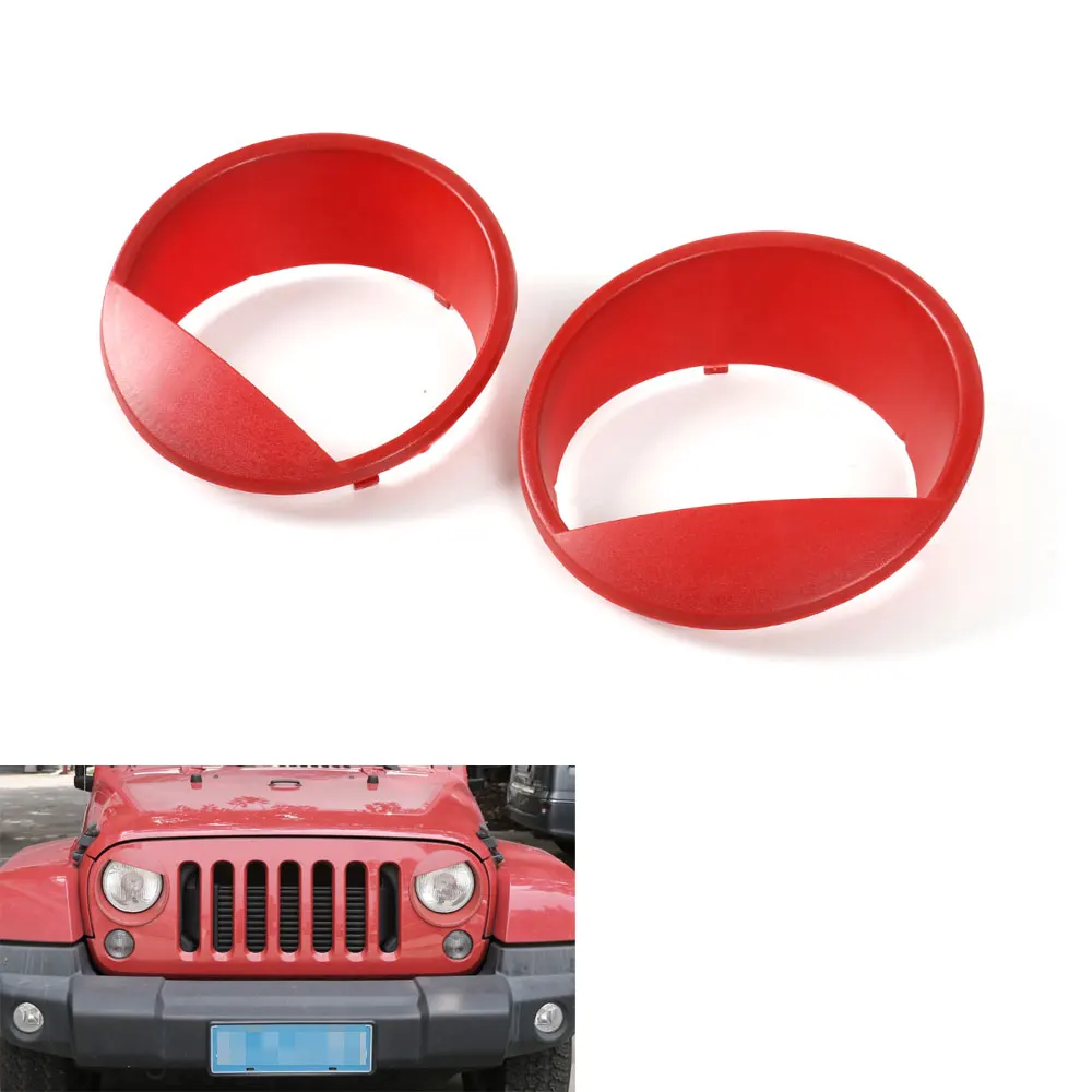 2pcs/set ABS Car Headlight Trim Cover Bezels Decoration For Jeep Wrangler JK Rubicon Sahara 2007-2016 Car Styling
2pcs/set ABS Car Headlight Trim Cover Bezels Decoration For Jeep Wrangler JK Rubicon Sahara 2007-2016 Car Styling