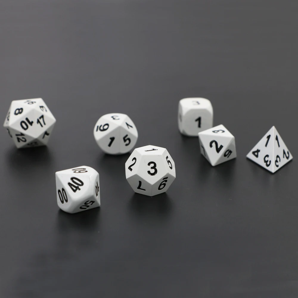 Новинка 7 шт./компл. классические игральные кости для ролевых игр D & D металлические кости игра гольф-кости электрофорез Белый D4 D6 D8 D10 D12 D20 пол...
Новинка 7 шт./компл. классические игральные кости для ролевых игр D & D металлические кости игра гольф-кости электрофорез Белый D4 D6 D8 D10 D12 D20 пол...