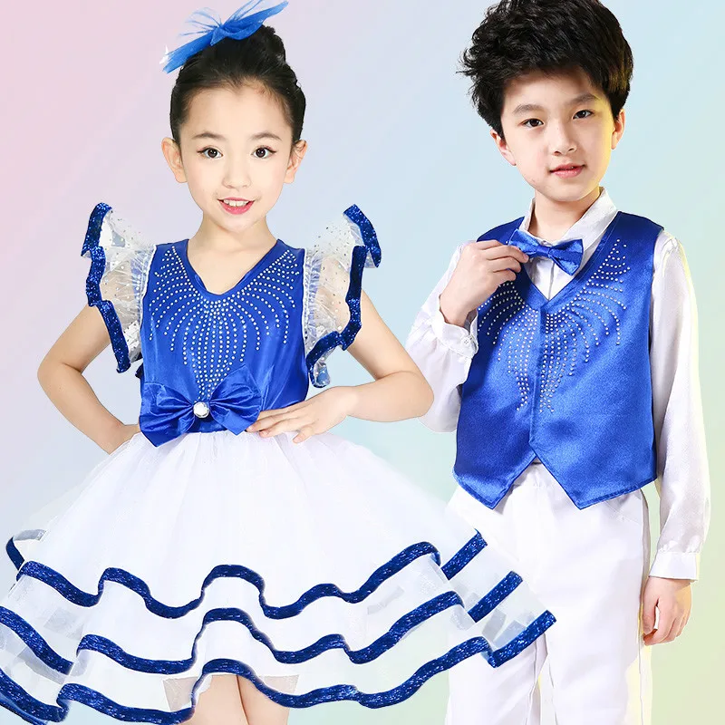 New Arrivel Children Stage Dance Costume Girls Chorus Singing Costume Boy School Chorus Costume Dress Performance Clothing 89
New Arrivel Children Stage Dance Costume Girls Chorus Singing Costume Boy School Chorus Costume Dress Performance Clothing 89
